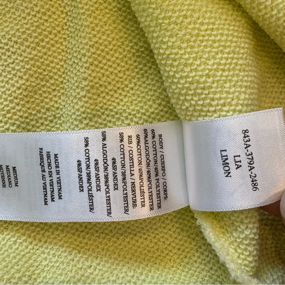 Rails Lia Top Sweatshirt in Limon Size Medium - Picture 6 of 8